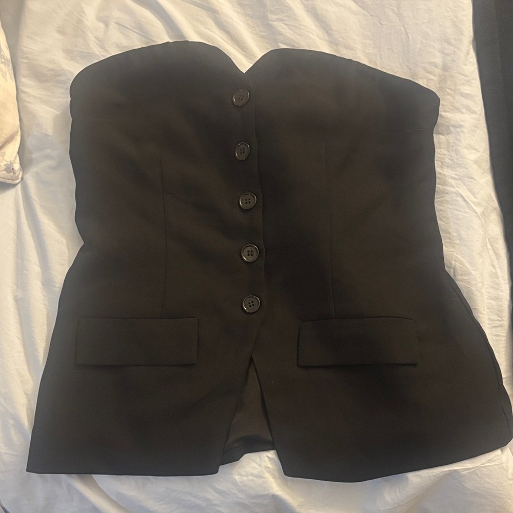 Forever 21 Black Strapless Top